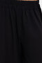 Women's Relax Fit Comfortable Cut Black Trousers with Elastic Waist - 5
