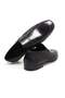 Black Color Laceless Genuine Leather Leather Sole Men's Shoes - 2