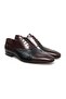 Black Brown Lace-Up Genuine Leather Men's Shoes