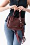 Cherry Charml Medium Size Soft Leather Look Large Volume Burgundy Women's Shoulder Bag Pbu1107 - 7