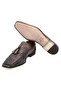 Taupe Color Laceless Genuine Leather Men's Shoes - 3