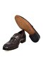 Brown Laceless Genuine Leather Leather Sole Men's Shoes - 3