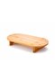 Stylish Oval Presentation Plate with Bamboo Feet 39.5 cm – Stylish Cake & Dessert Serving Presentation Plate Tray - 4