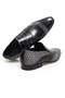 Black Color Laceless Genuine Leather Leather Sole Men's Shoes - 2