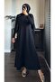 Modal Long Sleeve Flared Dress - 8
