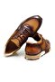 Brown Lace-Up Genuine Leather Men's Shoes - 2