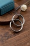 Women's Stainless Steel Silver Color Medium Size Hoop Earrings - 4