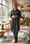 Women's Plus Size Long Viscose Shirt - 4