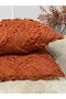 وسادة وغطاء وسادة مزخرف من نسيج الشنيل - 3