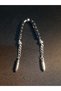 Metallic Smoked Cut Natural Hematite Stone Zaza Prayer Beads with Lead Detail (Style Product) - 3