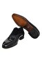Black Color Lace-Up Genuine Leather Leather Sole Men's Shoes - 3