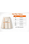 Women's Textured Lace-Up Wave Openwork Perforated Fit Comfortable Fit Gray Knitwear Pareo Skirt - 4
