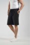 Pique Fabric Shorts with Elastic Waist Pockets - 2