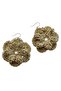 Flower Motif Knitted Earrings - 2