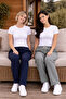 Women's premium 2-piece set: relaxed fit sweatpants with two pockets - 5