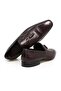 Red Brown Laceless Genuine Leather Leather Sole Men's Shoes - 2