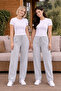 Double Set Premium Women's 2 Thread Comfortable Fit Pocketed 2-Piece Sweatpants