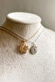 Steel Necklace with Moon and Sun Figures - 4