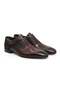Brown Lace-Up Genuine Leather Sole Men's Shoes
