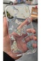 iPhone 16 Compatible - Silver Butterfly Hologram Transparent Cover Protective Phone Case
