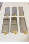 6-Piece Luxury Baton Stainless Steel Butterfly Silver Service, Tea, Coffee, Treat and Presentation Tray
