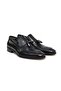 Black Color Laceless Genuine Leather Leather Sole Men's Shoes
