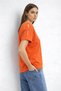 Orange Women's Blouse with Sleeve Detail 26Y0309K1 - 2