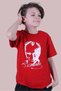 Ataturk Printed Children's T-Shirt - 23 April and 19 May National Holidays Special Series - Red and White - 2