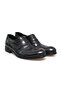 Black Color Laceless Genuine Leather Leather Sole Men's Shoes