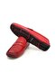Red Color Laceless Genuine Leather Men's Shoes - 3