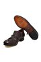 Brown Laceless Genuine Leather Leather Sole Men's Shoes - 3