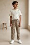 Linen Elastic Waist Comfortable Fit Boys' Trousers
