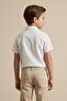 Striped Short Sleeve Textured Boys' Shirt - 2