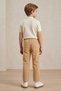Linen Look Comfortable Boys' Trousers with Laces - 2