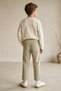 Linen Look Comfortable Boys' Trousers with Laces - 2