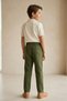 Linen Elastic Waist Comfortable Fit Boys' Trousers - 2