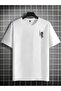 Unisex Rose Thorns Printed Oversize Crew Neck T-Shirt - 2