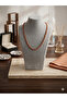 Red Agate Natural Stone Handmade 4mm Necklace