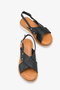 Regina Women's Genuine Leather Sandals - Black - 3