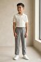 Linen Elastic Waist Comfortable Fit Boys' Trousers