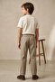 Linen Elastic Waist Comfortable Fit Boys' Trousers - 2