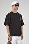 Men's Oversize Fit T-Shirt with Mesh Back and Print Detail - 4