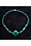 Green Agate Evil Eye Protector and Balance Energy Necklace