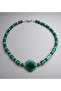 Green Agate Evil Eye Protector and Balance Energy Necklace - 5
