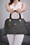 Women's Shoulder Bag with Two Compartments, Lined Interior, and Adjustable Shoulder Strap