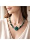 Green Agate Evil Eye Protector and Balance Energy Necklace - 8