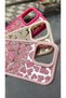 Compatible with iPhone 14 Pro Max - Mirror with Heart Pattern Cover Silicone Protective Case - 2