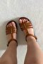 Leather Buckled Women Sandals Dg6091 - 2