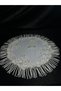 Designer Bridal Albanian Handkerchief with Lace Details and Pearls - 2