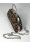 Black-Gold Stone Embellished Women's Evening Dress Handbag -930192 - 4